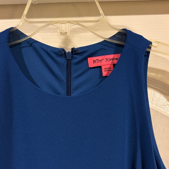 Betsey Johnson Asymmetrical Blue Dress NWT size 4 - Picture 4 of 6